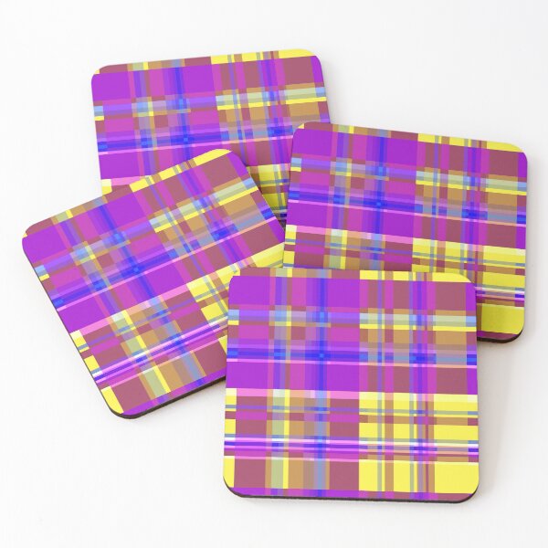 Item preview, Rayas 2X Amarillo Marrón Magenta designed and sold by Istvan Ocztos.