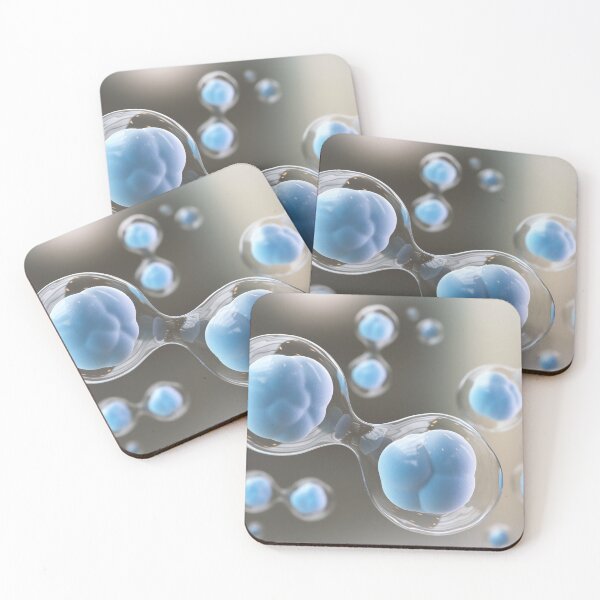 Item preview, BLUE STEM CELL RESEARCH MICROSCOPIC VIEW PHOTO IMAGE MEDICAL LABORATORY SCIENTIST designed and sold by Hippiesole.