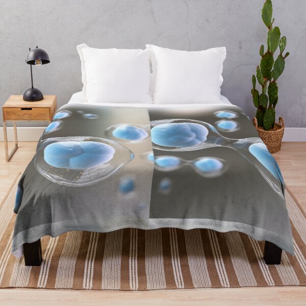 Item preview, BLUE STEM CELL RESEARCH MICROSCOPIC VIEW PHOTO IMAGE MEDICAL LABORATORY SCIENTIST designed and sold by Hippiesole.