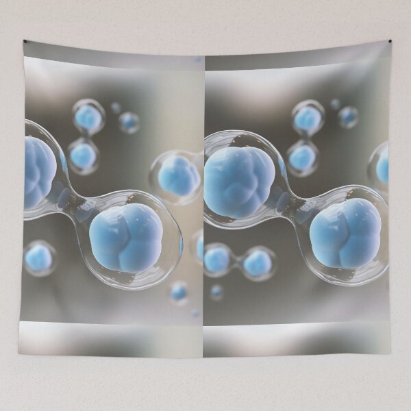 Item preview, BLUE STEM CELL RESEARCH MICROSCOPIC VIEW PHOTO IMAGE MEDICAL LABORATORY SCIENTIST designed and sold by Hippiesole.