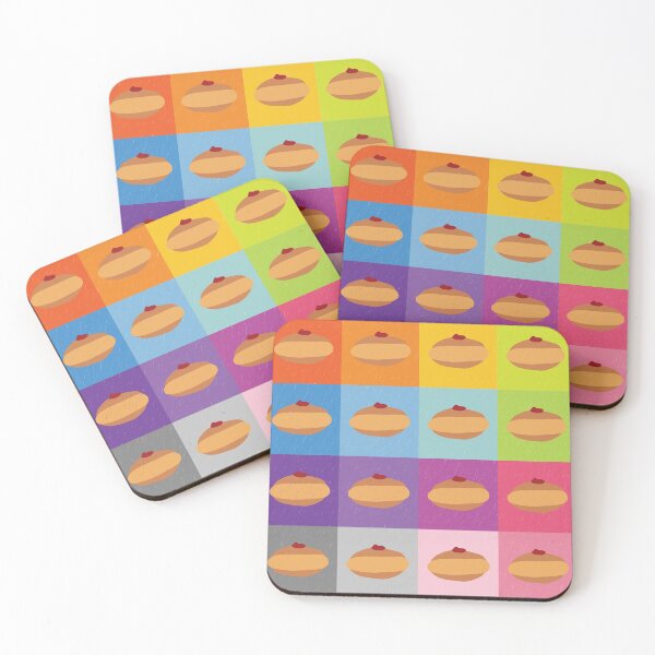 Item preview, Doughnuts galore! Rainbow Chanukah Doughnut Grid designed and sold by TillaCrowne.