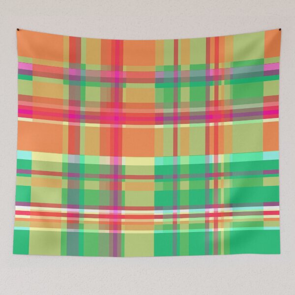 Item preview, Rayas 2X verde y naranja designed and sold by Istvan Ocztos.