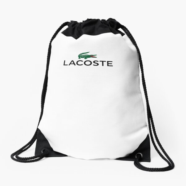 Best Clothing by La Coste White Tee Drawstring Bag