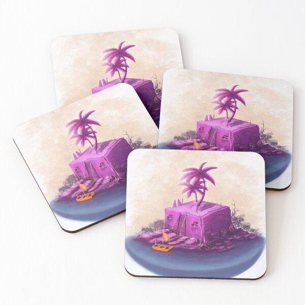 Item preview, Pink House On Deserted Island designed and sold by TeriRobbins.