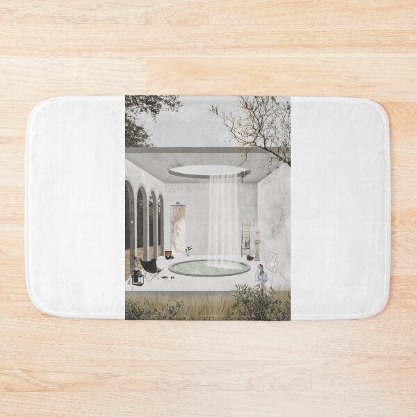 Item preview, Abstract Grey Oasis Architecture Collage Artwork  designed and sold by A. P..