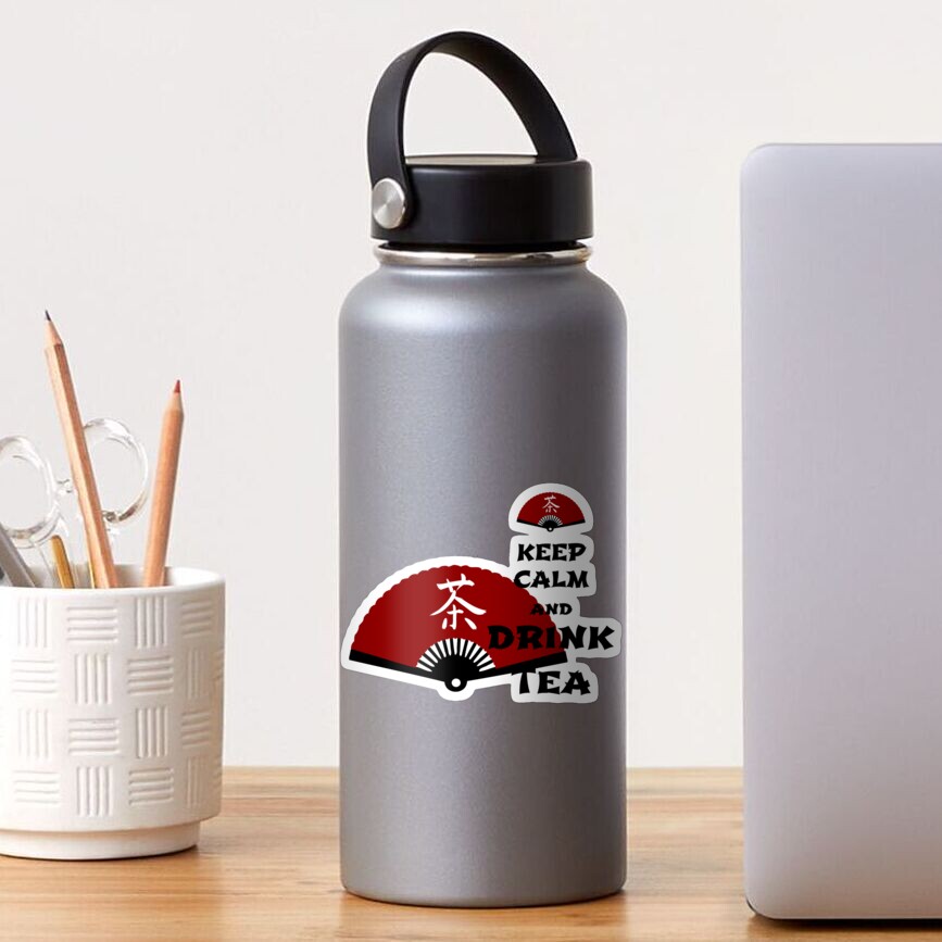 keep calm and drink tea - asia edition Sticker