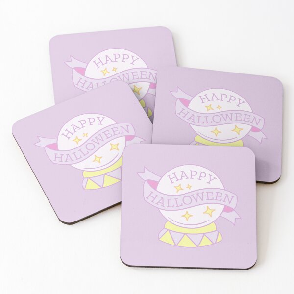 Item preview, Happy Halloween cute pastel quote, quarentineoween designed and sold by mimosadesigns.