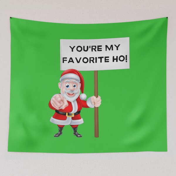 Item preview, Santa's Favorite Ho! Funny Christmas Santa Claus designed and sold by vibrantyy.