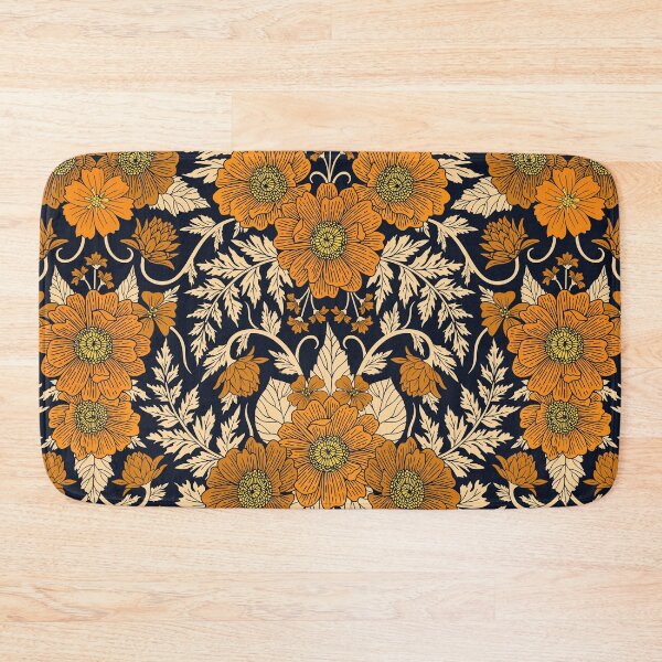 Item preview, Orange Floral Pattern For Fall/Autumn designed and sold by somecallmebeth.