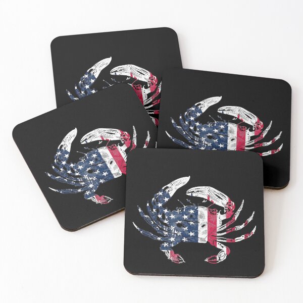 Item preview, Distressed American Crab USA Flag graphic Tee Shirt designed and sold by ZhenKangFang.