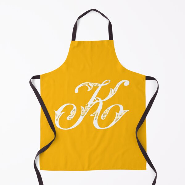 Item preview, Vintage Stylish White Mustard Yellow Monogram Letter K designed and sold by Vintage-TM.
