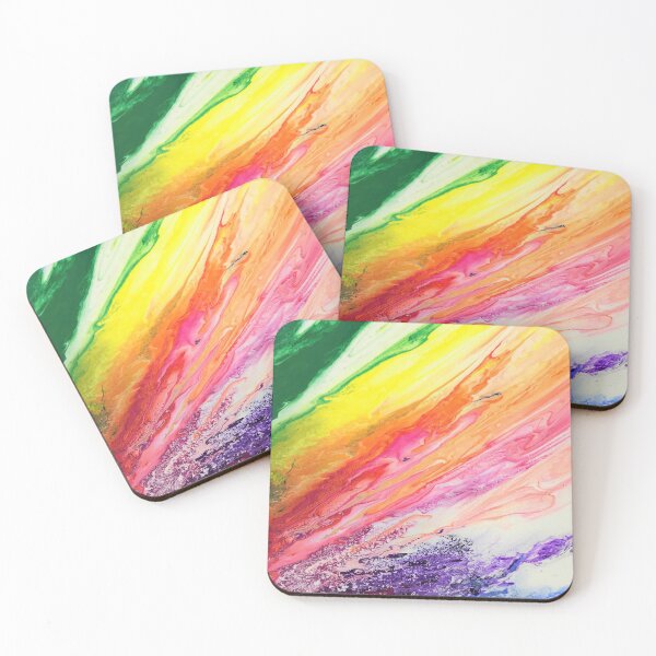 Item preview, Rainbow Breeze acrylic abstract painting designed and sold by Color Splash Gallery.