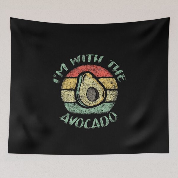 Item preview, I'M WITH AVOCADO, VINTAGE COLOR designed and sold by NiceSign.