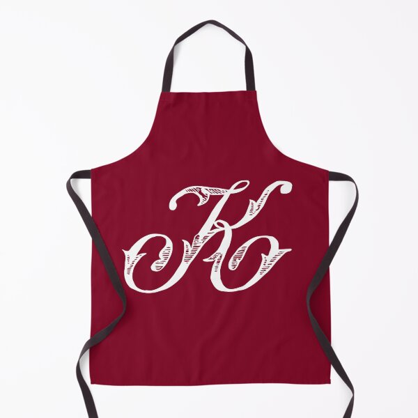 Item preview, Vintage Stylish White Burgundy Red Monogram Letter K designed and sold by Vintage-TM.