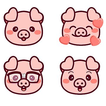 Pig Emoji Vector Pigs Cute Face Emoticon And Emojis With, 51% OFF