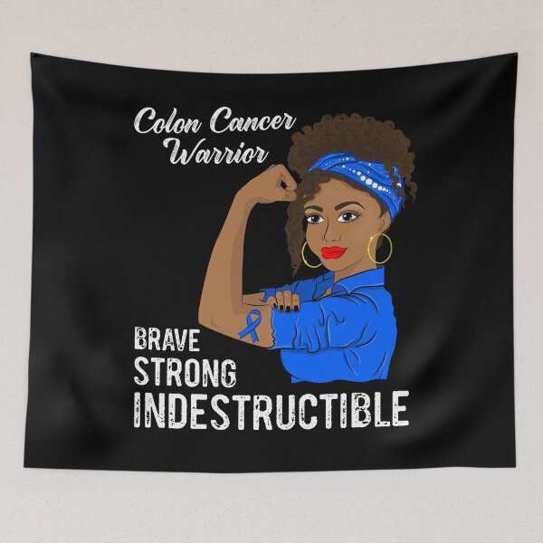 Item preview, Colon Cancer Warrior Indestructible Survivor Awareness designed and sold by ZNOVANNA.