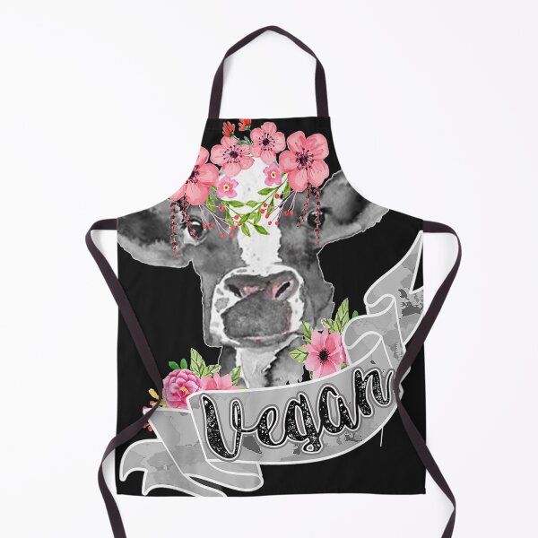 Item preview, Vegan Funny Cow With Flower Headband Gift designed and sold by turiiamon.