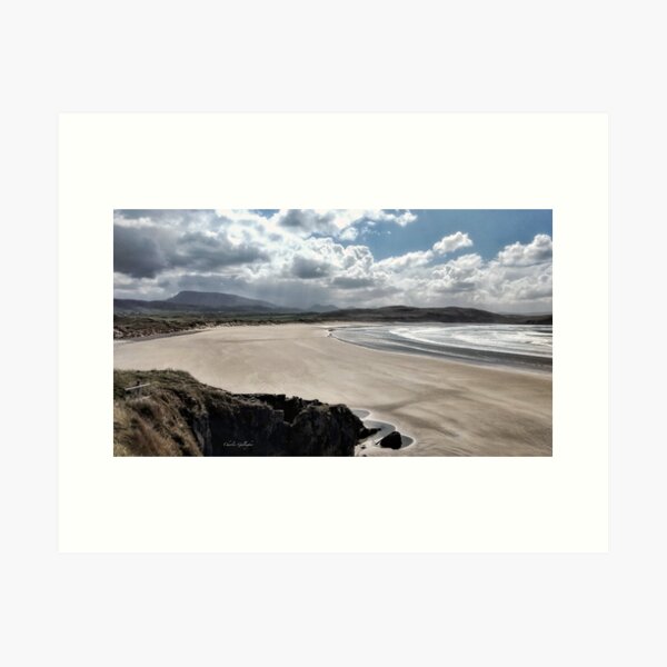 Item preview, Tramore beach, Dunfanaghy, Co. Donegal with the Seven Sisters mountain range in the background designed and sold by CharlieGall.
