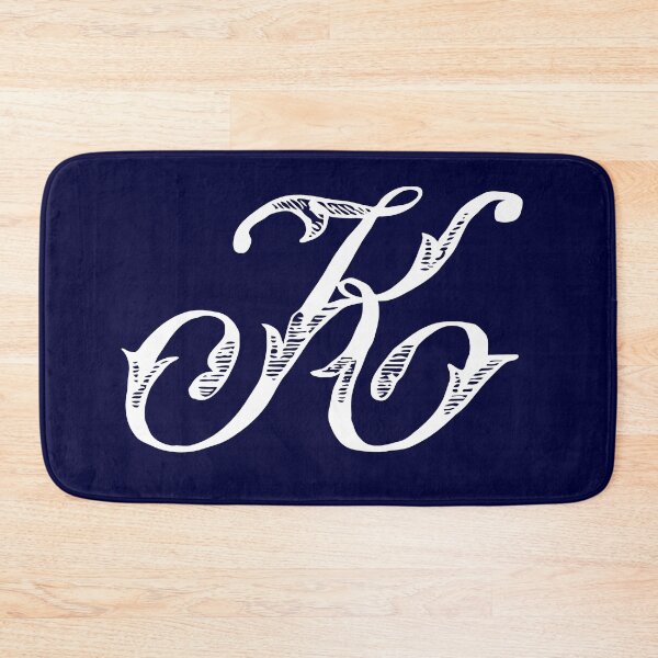 Item preview, Vintage Stylish White Navy Blue Monogram Letter K designed and sold by Vintage-TM.