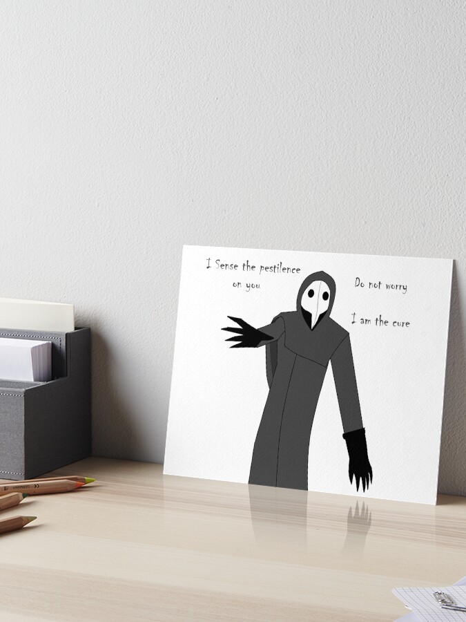 Scp 049 Pestilence Art Board Print By Toms W Redbubble