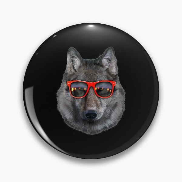 Item preview, T-Shirt, Wolf in Retro Sunglass Frame, Wolves designed and sold by LenaEhrlichmann.