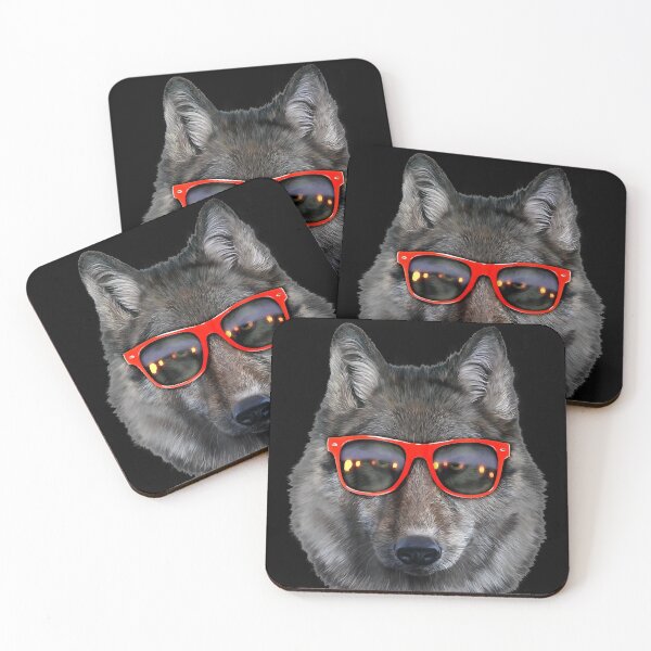 Item preview, T-Shirt, Wolf in Retro Sunglass Frame, Wolves designed and sold by LenaEhrlichmann.