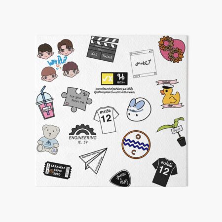 bl sticker bombed art board print for sale by everything ita redbubble