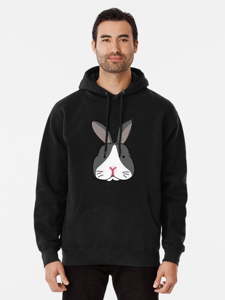 Black best sale rabbit hoodie