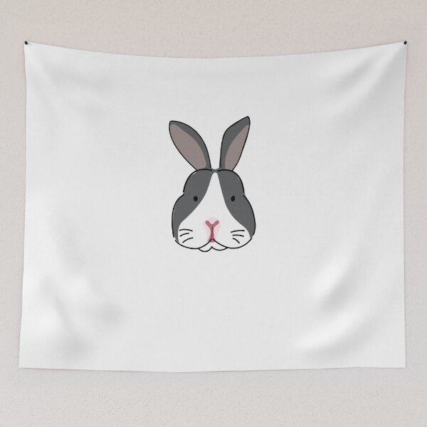 Item preview, Black And White Dutch Rabbit designed and sold by youssefattigui.