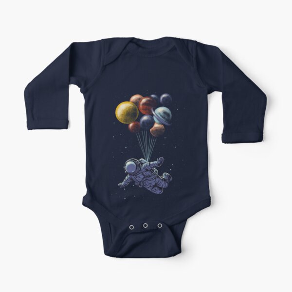 Space Travel Long Sleeve Baby One-Piece