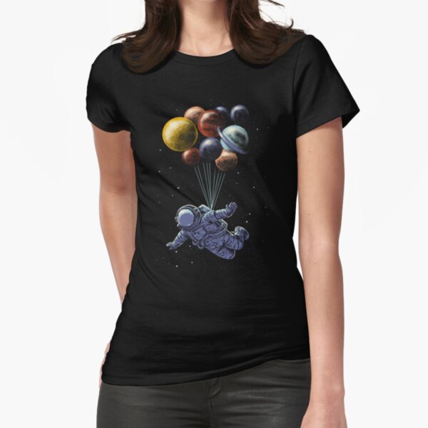 Space Travel Fitted T-Shirt