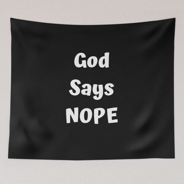 Item preview, God Says NOPE Classic T-Shirt designed and sold by Swooncake Press.