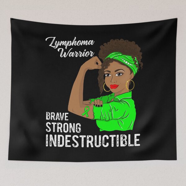 Item preview, Lymphoma Warrior Indestructible Survivor Awareness designed and sold by ZNOVANNA.