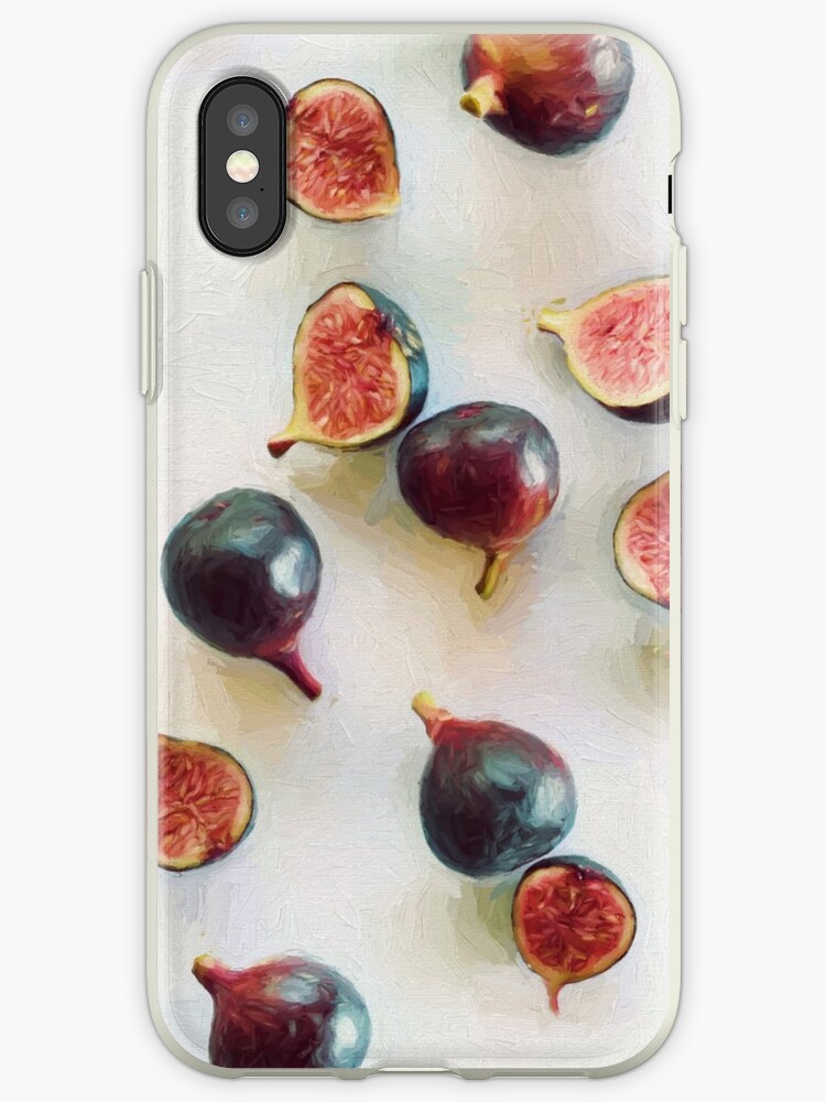 "Fresh Figs on Linen" iPhone Cases & Covers by micklyn Redbubble