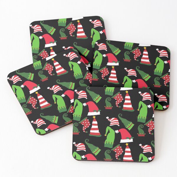 Item preview, Santa Hat, Elf Hat, Christmas Pattern designed and sold by TeesForNerds.