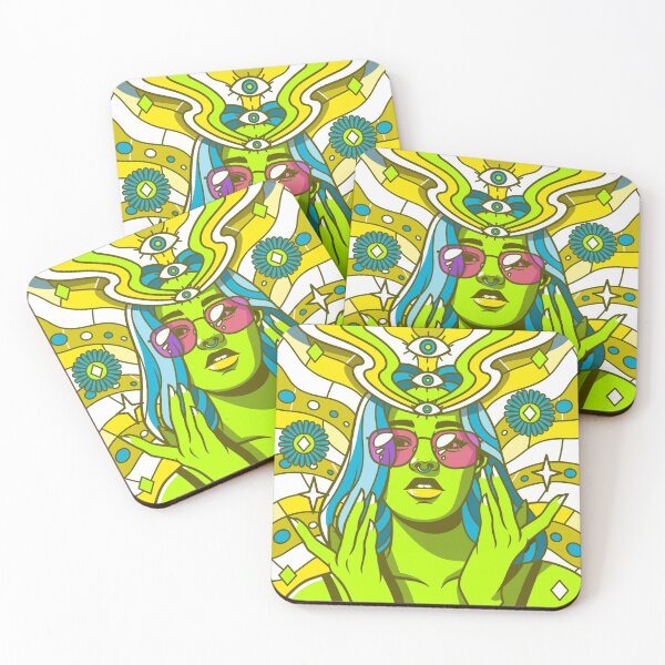 Item preview, Martian hippy chick designed and sold by spiritual-tee.