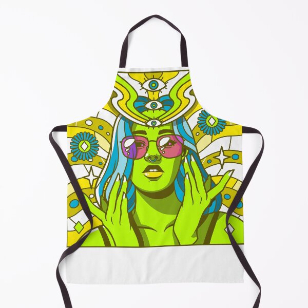 Item preview, Martian hippy chick designed and sold by spiritual-tee.