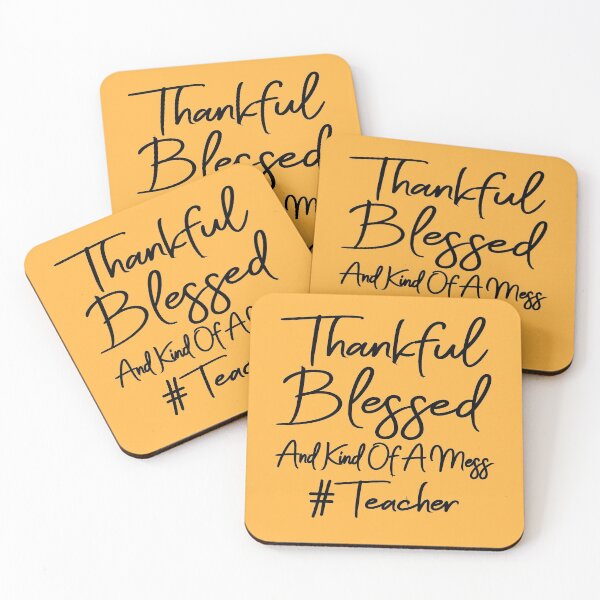 Item preview, Thankful Blessed And Kind Of A Mess Teacher designed and sold by meedTee.