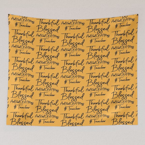 Item preview, Thankful Blessed And Kind Of A Mess Teacher designed and sold by meedTee.
