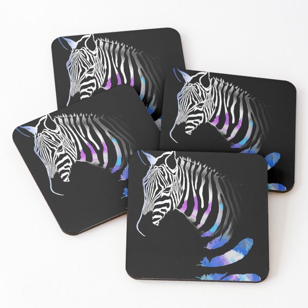 Item preview, Beautiful Zebra Silhouette Falling Feathers Boho Art T-Shirt designed and sold by BrockSly.