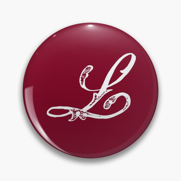 Item preview, Vintage Stylish White Burgundy Red Monogram Letter L designed and sold by Vintage-TM.