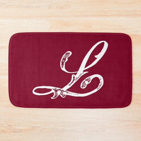 Item preview, Vintage Stylish White Burgundy Red Monogram Letter L designed and sold by Vintage-TM.