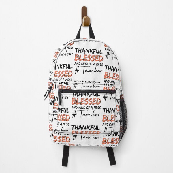 Item preview, Thankful Blessed And Kind Of A Mess Teacher designed and sold by meedTee.