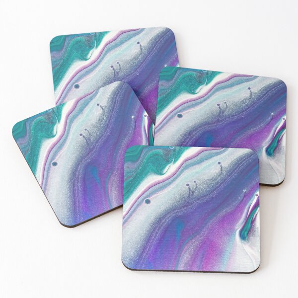 Item preview, Modern Abstract Art Marble - green,white and purple designed and sold by Clickforyous.