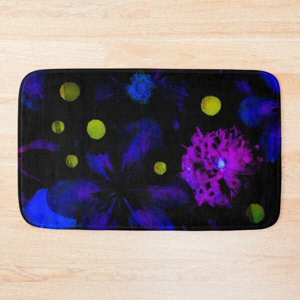 Item preview, Bright Neon Glow Flowers Pattern  designed and sold by Mary Riley.