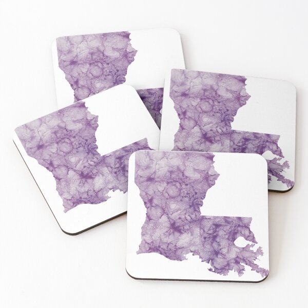 Item preview, Louisiana alcohol ink watercolor state designed and sold by Artbysherilong.