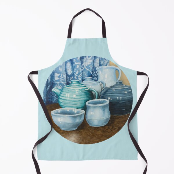 Item preview, Teapots Still Life Painting designed and sold by Therese Kritzinger.