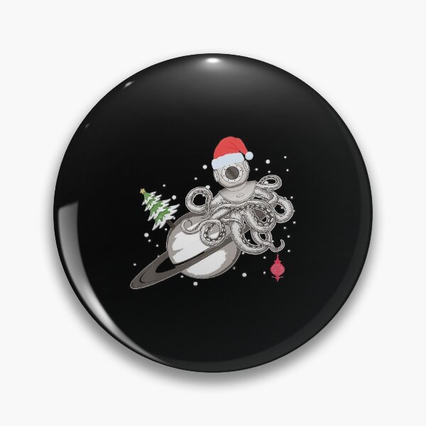 Item preview, Christmas Octopus Diving Helmet in Space with Ringed Planet T-Shirt designed and sold by BrockSly.
