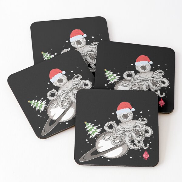 Item preview, Christmas Octopus Diving Helmet in Space with Ringed Planet T-Shirt designed and sold by BrockSly.