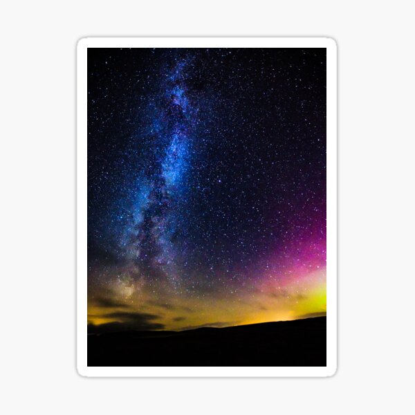 Milky Way & Aurora Sticker